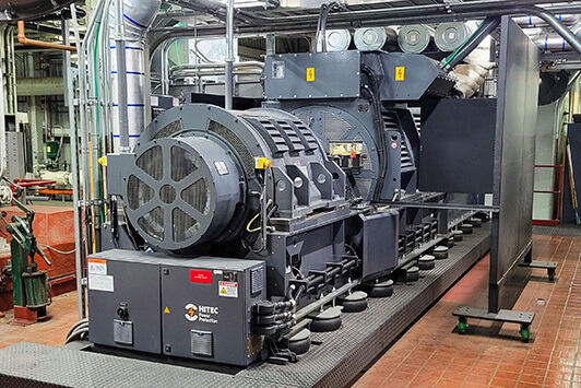 Large equipment installed inside a plant