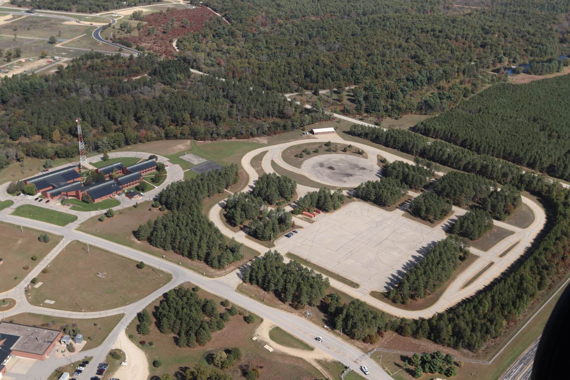 Aerial view of Fort McCoy with Photo by Scott T. Sturkol, Public Affairs Office, Fort McCoy, Wisconsin